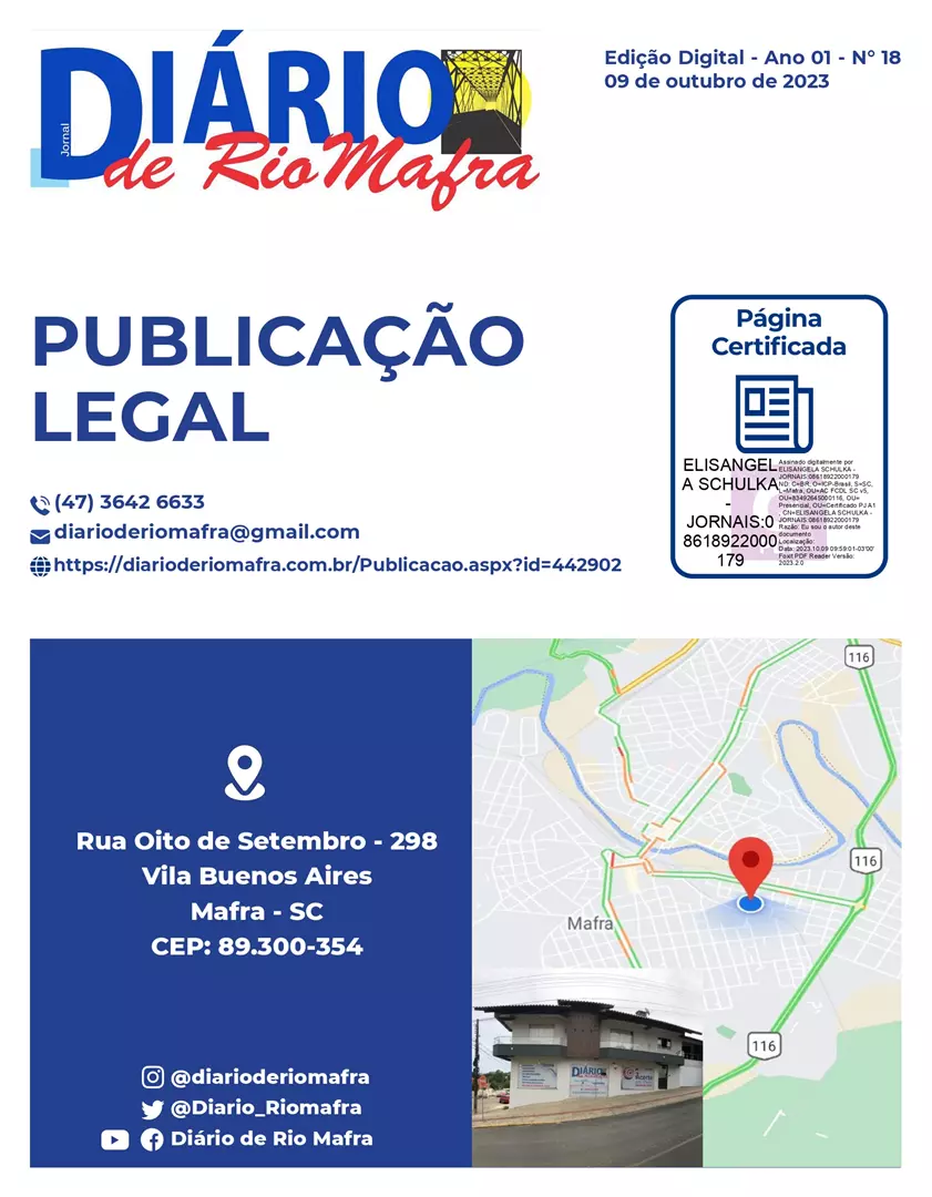 Publicação Legal nº 18